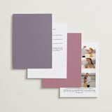 "flower press" - Wedding Invitations in Mauve by Peony Rose Design - Back of Card Options