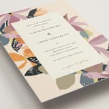 "flower press" - Wedding Invitations in Mauve by Peony Rose Design - Detail