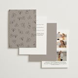 "Wine Label" - Wedding Invitations in Stone by Owl and Toad - Back of Card Options