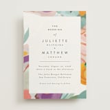 "Abstract Florals" - Wedding Invitations in Bouquet by Maria Hilas-Louie - Front