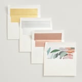 "Abstract Florals" - Wedding Invitations in Bouquet by Maria Hilas-Louie - Envelope Liner Options