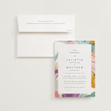 "Abstract Florals" - Wedding Invitations in Bouquet by Maria Hilas-Louie - Invitation with Envelope
