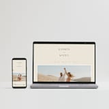 "Contour" - Wedding Invitations in Ecru by Erica Krystek - FREE Wedding Website
