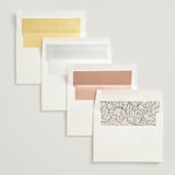 "Contour" - Wedding Invitations in Ecru by Erica Krystek - Envelope Liner Options