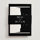 "Black-Tie" - Wedding Invitations in Noir by Benita Crandall - Assembled with Belly Band