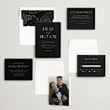 "Black-Tie" - Wedding Invitations in Noir by Benita Crandall - Invitation Suite