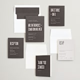 "Film" - Wedding Invitations in Coffee by JoAnn Jinks - Invitation Suite