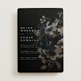 "Vintage Botanical" - Wedding Invitations in Midnight by Grace Kreinbrink - Front