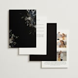 "Vintage Botanical" - Wedding Invitations in Midnight by Grace Kreinbrink - Back of Card Options