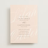 "Classic Lux" - Wedding Invitations in Blush by Stacey Day - Front