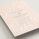 "Classic Lux" - Wedding Invitations in Blush by Stacey Day - Detail