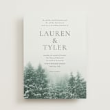 "winter's edge" - Wedding Invitations in Alpine by Eric Clegg - Front