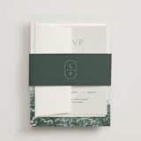 "winter's edge" - Wedding Invitations in Alpine by Eric Clegg - Assembled with Belly Band
