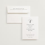 "Quintessential" - Wedding Invitations in Cotton by Everett Paper Goods - Invitation with Envelope