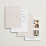 "Engraved" - Wedding Invitations in Charcoal by Claudia Orengo - Back of Card Options
