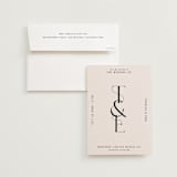 "Engraved" - Wedding Invitations in Charcoal by Claudia Orengo - Invitation with Envelope