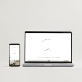 "Delicate Script" - Wedding Invitations in Cotton by Angela Thompson - FREE Wedding Website