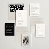 "Paire" - Wedding Invitations in Tuxedo by Kate Ahn - Invitation Suite