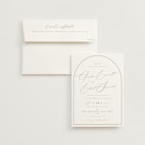 "Amelia" - Wedding Invitations in Olive by Kristie Kern - Invitation with Envelope