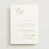 "Corner" - Wedding Invitations in Silk by Kelly Schmidt - Front