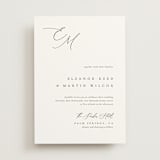 "Corner" - Wedding Invitations in Silk by Kelly Schmidt - Front