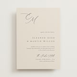 "Corner" - Wedding Invitations in Linen by Kelly Schmidt - Front