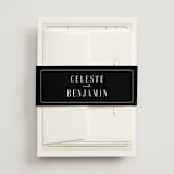"Everlasting" - Wedding Invitations in Cotton by FRANI - Assembled with Belly Band