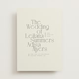 "Cadence" - Wedding Invitations in Ivory by Jennifer Wick - Front