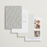"Cadence" - Wedding Invitations in Ivory by Jennifer Wick - Back of Card Options
