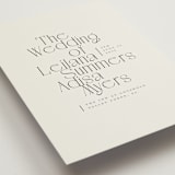 "Cadence" - Wedding Invitations in Ivory by Jennifer Wick - Detail