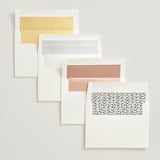 "Cadence" - Wedding Invitations in Ivory by Jennifer Wick - Envelope Liner Options