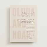 "Salted" - Wedding Invitations in Blush by Pixel and Hank - Front