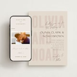 "Salted" - Wedding Invitations in Blush by Pixel and Hank - FREE Wedding Website