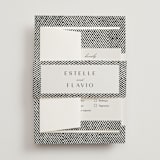 "Elegant Ethno" - Wedding Invitations in Noir by FRANI - Assembled with Belly Band
