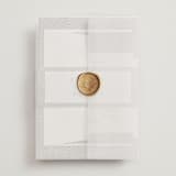 "Elegant Ethno" - Wedding Invitations in Noir by FRANI - Assembled with Vellum Wrap and Wax Seal