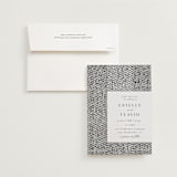 "Elegant Ethno" - Wedding Invitations in Noir by FRANI - Invitation with Envelope