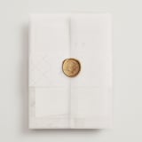 "Minimalist Photo" - Wedding Invitations in Ivory by Nicole Walsh - Assembled with Vellum Wrap and Wax Seal