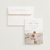 "Minimalist Photo" - Wedding Invitations in Ivory by Nicole Walsh - Invitation with Envelope