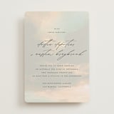 "Daybreak" - Wedding Invitations in Dove by Olivia Kanaley Inman - Front