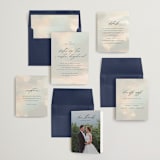 "Daybreak" - Wedding Invitations in Dove by Olivia Kanaley Inman - Invitation Suite