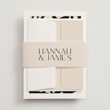 "West Side" - Wedding Invitations in Slate by Hudson meet Rose - Assembled with Belly Band