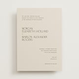 "Eisin" - Wedding Invitations in Vanilla Bean by Pati Cascino - Front