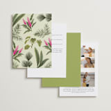 "Tropical garden" - Wedding Invitations in Lime by Elly - Back of Card Options
