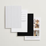 "Opera" - Wedding Invitations in Tuxedo by Jackie Mangiolino - Back of Card Options