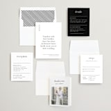 "Aligning" - Wedding Invitations in Tuxedo by Genna Blackburn - Invitation Suite