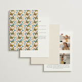 "Flutter" - Wedding Invitations in Sunset by Jen Owens - Back of Card Options