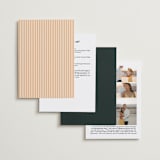 "Top to Bottom" - Wedding Invitations in Evergreen by Kindred Fields - Back of Card Options