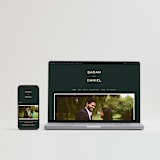 "Top to Bottom" - Wedding Invitations in Evergreen by Kindred Fields - FREE Wedding Website