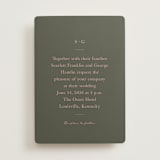"Simple Type" - Wedding Invitations in Olive Branch by Stacey Meacham - Front