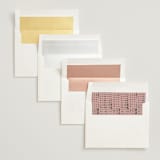 "Simple Type" - Wedding Invitations in Olive Branch by Stacey Meacham - Envelope Liner Options